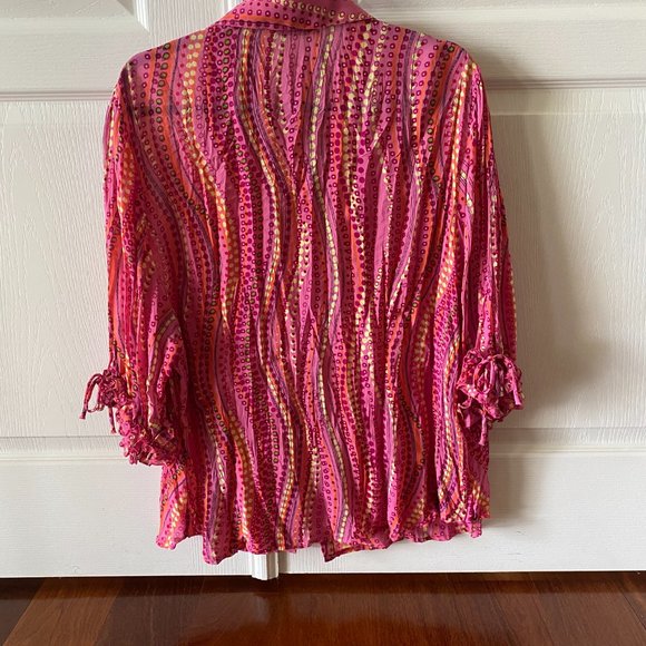 Bellissimo womens 3/4 length sleeve button down 2X - Picture 4 of 6